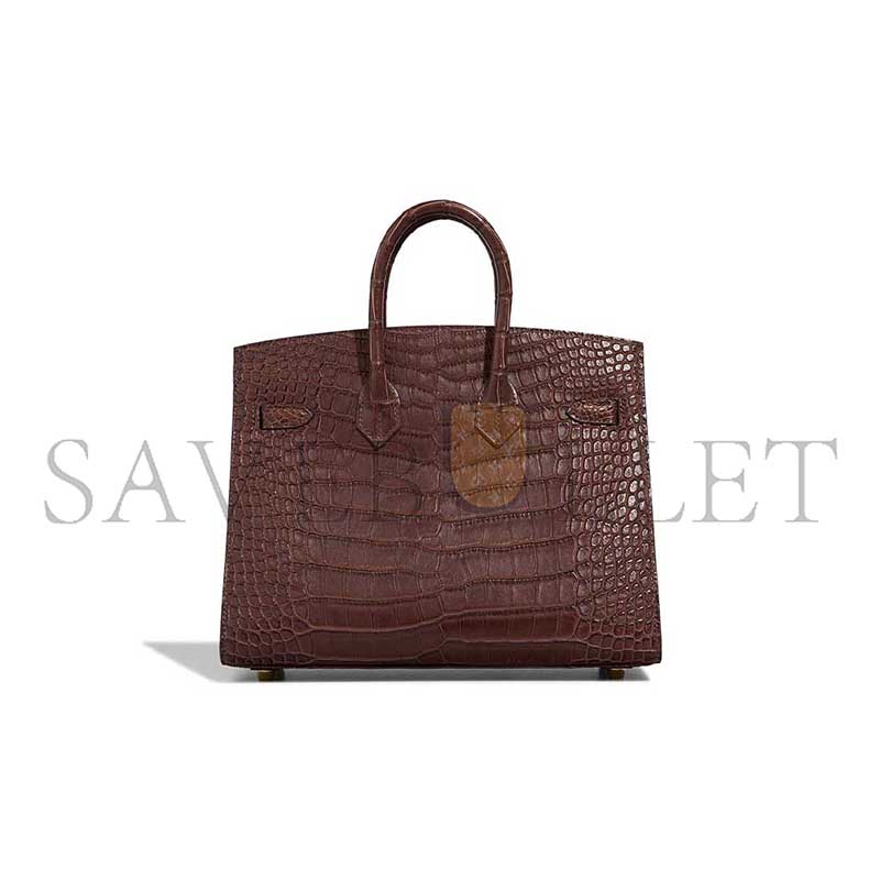H**mes MASTER BIRKIN 25 MATTE ALLIGATOR HAVANE (25*19*13cm)
